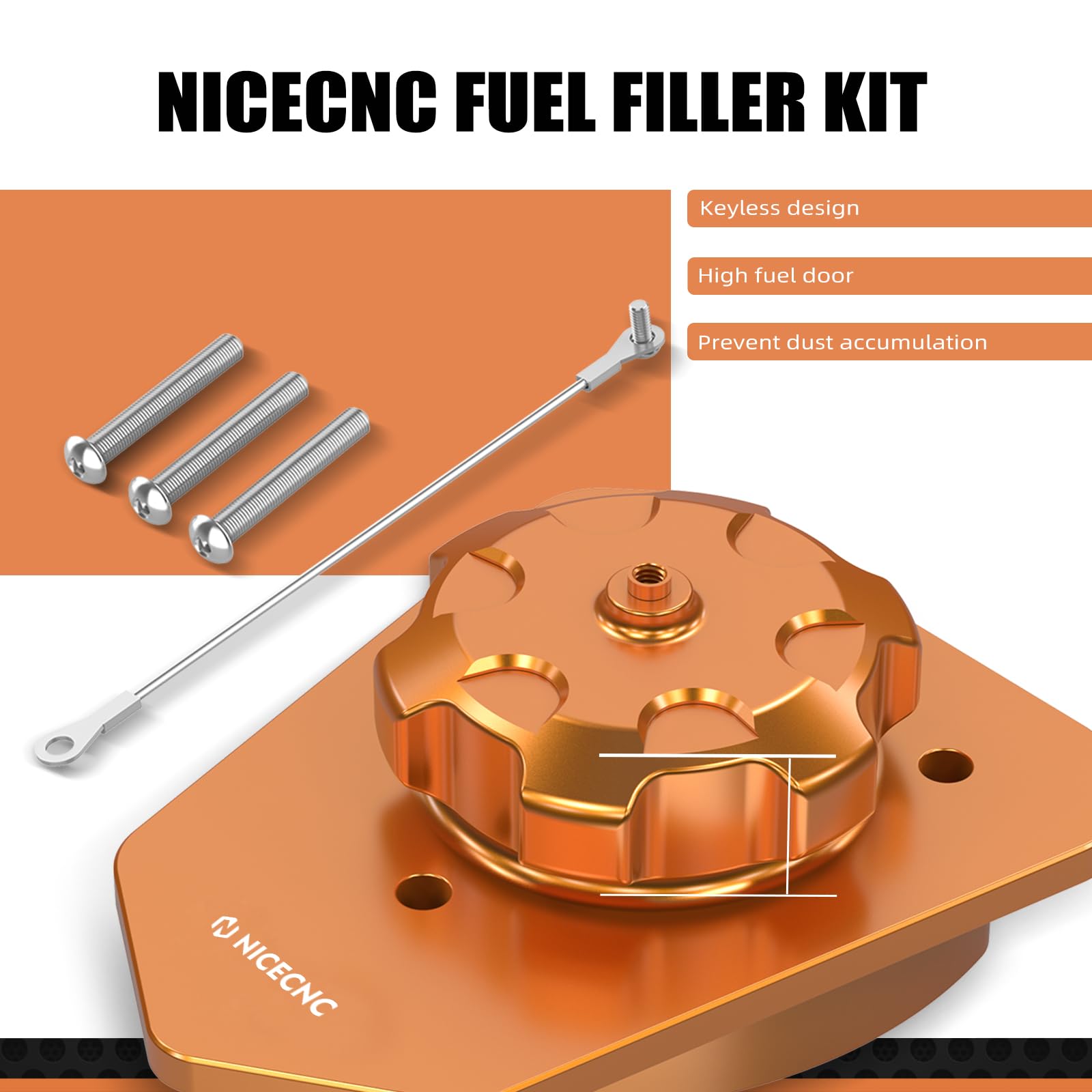 Amazon.com: NICECNC Fuel Filler Neck Gas Tank Cap Kit Compatible